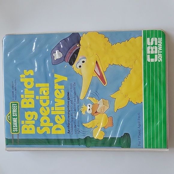 Sesame Street Big Bird's Special Delivery CBS Software 1984 Commodore 64 Atari - Picture 9 of 11